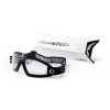 Peeksteep skydiving goggles with clear lens and black strap
