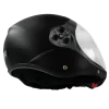 BONEHEAD AERO FULL FACE HELMET, matte carbon fiber. Shown from the side with closed visor