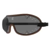 Kroops Boogie skydiving goggles with smoke lens and brown trim