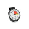 Robnik analog altimeter with white 4000 meter dial and black case. Velcro Mount