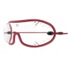 Kroops DZ 2 skydiving goggles with clear lens and red trim