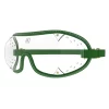 Kroops Boogie skydiving goggles with clear lens and green trim