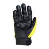 Akando Pro Gloves with yellow top and black leather bottom. Shown from the bottom