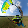 JYRO JFX 2 Main Canopy. Shown from the front while landing from pilot perspective
