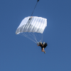 JYRO Kraken Main Canopy. Shown from the front while flying
