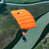 JYRO Tandem Main Canopy. Shown from the side while flying