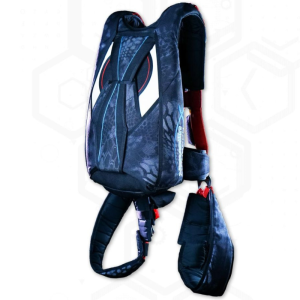 Javelin Oddysey skydiving container made by Sun Path. Shown from the side