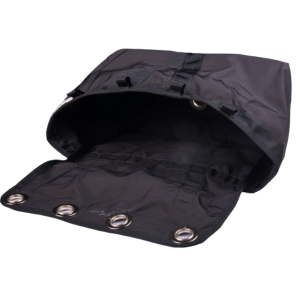 Black semi stowless deployment bag made by sunrise wings