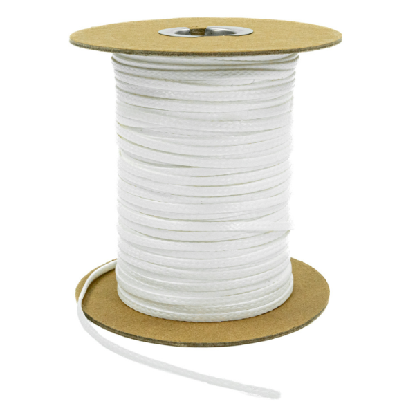 Roll of Spectra Microline with 1500lb tensile strenght, white