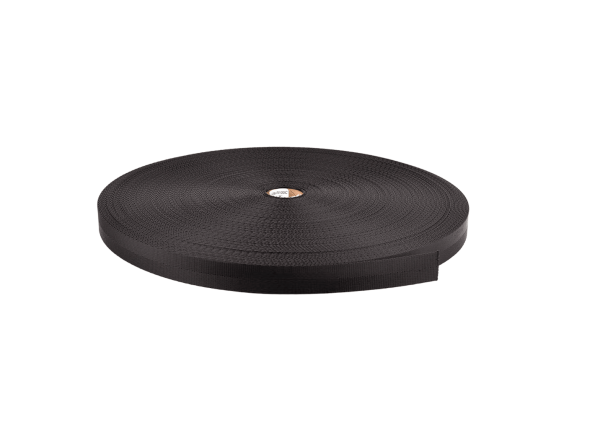 Roll of black Nylon Webbing Tape type 17