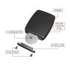 Chart showing Parasport Italia Neoxs 2 back cover and battery change.