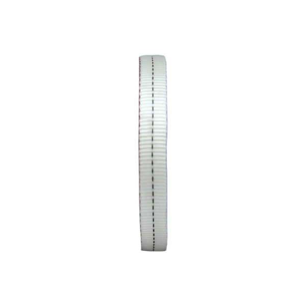 tubular webbing white