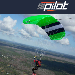 Aerodyne Pilot main canopy. Shown from the back during flight
