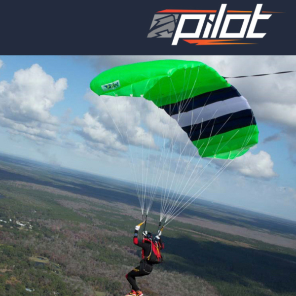 Aerodyne Pilot main canopy. Shown from the back during flight