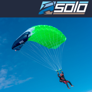 Aerodyne Solo main canopy. Shown from the front