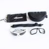 Akando Square Sunglasses, matt white. All accessories shown from the top.