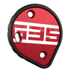 Cookie G35 Tunnel Plate, red G35 design. Shown from the front