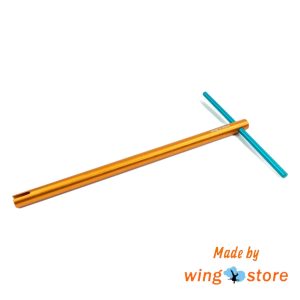 Wingsore Positive Leverage Closing Device. Galvanized. One piece is orange, the other one blue