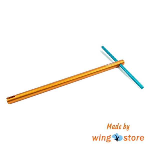 Wingsore Positive Leverage Closing Device. Galvanized. One piece is orange, the other one blue
