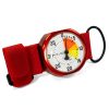 Viplo FT50 analog altimeter with white 4000 meter dial and red case. O-Ring Mount