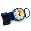 Viplo FT50 analog altimeter with white 4000 meter dial and blue case. O-Ring Mount