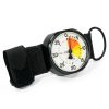 Viplo FT50 analog altimeter with white 4000 meter dial and black case. O-Ring Mount