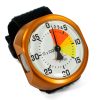 Viplo FT50 analog altimeter with white 4000 meter dial and silver case. Velcro Mount