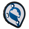 Cookie G35 Tunnel Plate, blue loop design. Shown from the front