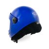 Parasport Italia Z1 HP fullface helmet, color: blue metallic. Shown from the back