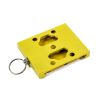 WINGSTORE HELMET CAMERA MOUNT, gold. Shown from the bottom