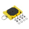WINGSTORE HELMET CAMERA MOUNT, gold. Shown with all accessories