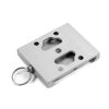 WINGSTORE HELMET CAMERA MOUNT, silver. Shown from the bottom