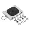 WINGSTORE HELMET CAMERA MOUNT, silver. Shown with all accessories