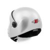 Parasport Italia Z1 HP fullface helmet, color: silver metallic. Shown from the back