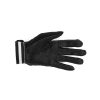 Wingstore Skydiving Gloves, all black with white and orange logo on top. Shown from the bottom