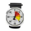 Viplo FT50 Analog Altimeter with white 4000 meters dial and silver case