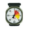 Viplo FT50 Analog Altimeter with white 4000 meters dial and military green case