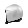 Parasport Italia Z1 Evo skydiving helmet, color: metallic silver. Shown from the back