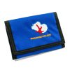WINGSTORE WALLET, blue. Shown from the outside