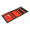 WINGSTORE WALLET, red. Shown from the inside