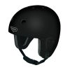 Parasport Italia Fairwind open face helmet. Black Matte color. Shown from the front