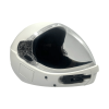 Square1 Kiss skydiving fullface helmet shown from the side with closed visor. Color: White