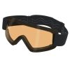 Parasport Itaia PS4 Visor skydiving goggles with black strap and orange lens. Shown from the front