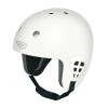 Parasport Italia Fairwind open face helmet. White color. Shown from the front