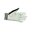 Performance Designs gloves with logo on top. The color is black on the top with white leather bottom. Shown from the bottom