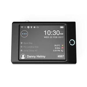 Dekunu One Skydiving Altimeter, look at the screen from the front