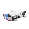Peeksteep skydiving goggles with mirror lens and black strap