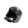 Bonehead Allsport open face helmet, color: gloss carbon. Shown from the front