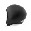 Bonehead Guner skydiving helmet. Black carbon matte. Shown from the side
