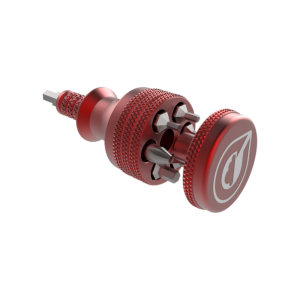 Cookie Multi tool v2, red color. Logo engraved on top